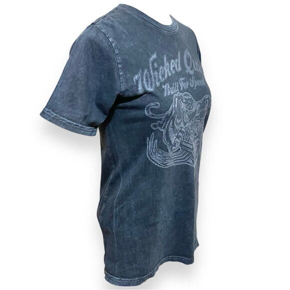 Wicked Quick Built for Speed Handcrafted Distressed Short Sleeve Tee - Picture 4 of 13